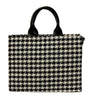 Pierre Cardin Large White Structured Tweed Canvas Shopper Tote