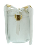 Pierre Cardin White Leather Small Structured Square Crossbody Bag