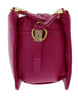 Pierre Cardin Fuschia Leather Small Structured Square Crossbody Bag