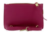 Pierre Cardin Fuschia Leather Small Structured Square Crossbody Bag