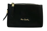 Pierre Cardin Black Leather Small Structured Square Crossbody Bag