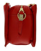 Pierre Cardin Red Leather Small Structured Square Crossbody Bag
