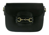 Pierre Cardin Black Leather Medium Vintage Classic Square Shoulder Bag