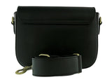 Pierre Cardin Black Leather Medium Vintage Classic Square Shoulder Bag