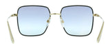 Marc Jacobs MARC 477/S FQ 02M2 Black Gold Square Sunglasses
