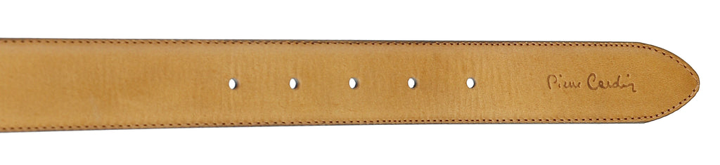 Pierre Cardin  Light Brown Smooth Classic D-Ring Adjustable Belt Adjustable Mens Belt-