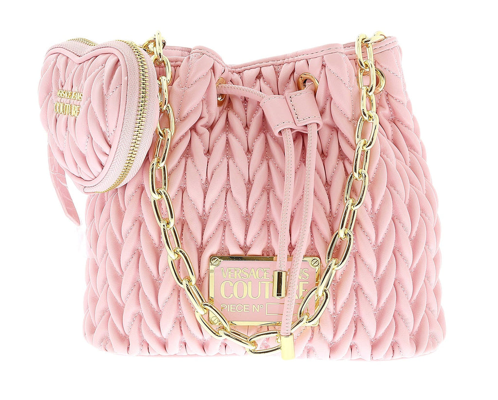 Mini Quilted Pattern Flap Bucket Bag Knot Design Strap