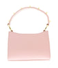 Versace Jeans Couture Pink Signature Structured Mini Crossbody Hobo Bag