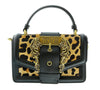 Versace Jeans Couture Animal Print  Western Buckle Top Handle Crossbody Bag