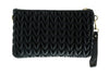 Versace Jeans Couture Black Small Braid Pouch Clutch Crossbody Bag