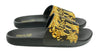 Versace Jeans Couture Black/Gold Baroque Logo Pool Slide-