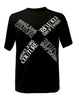 Versace Jeans Couture Black Signature Printed T-Shirt-XXL