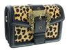 Versace Jeans Couture Small Leopard Baroque Buckle Shoulder bag