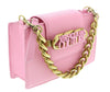 Versace Jeans Couture Small Pink Structured Mini Curb Chain Crossbody bag