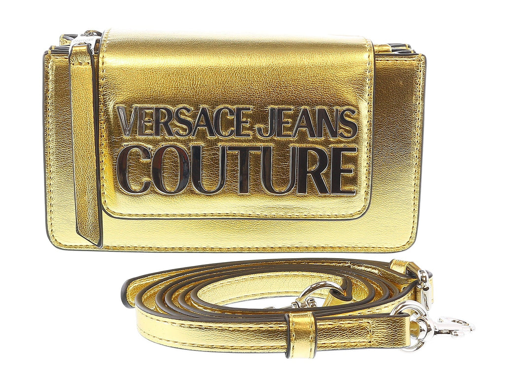 Versace Jeans Couture Gold Cardholder  Compact Crossbody Bag