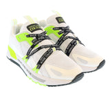 Versace Jeans Couture White Neon Green  Lace Up Fashion Athletic Sneakers-10