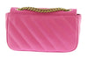 Versace Jeans Couture Pink Quilted Scarf Embellished Medium Shoulder Bag