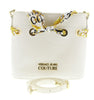 Versace Jeans Couture White Scarf Embellished Medium Bucket Bag
