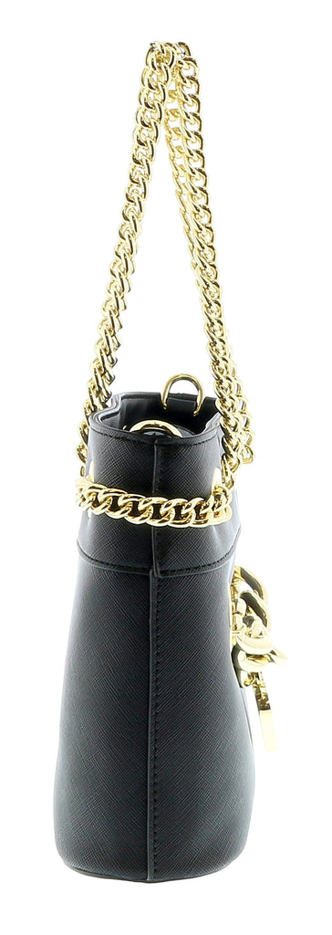 Versace Jeans Couture Black Embellished Bucket Bag