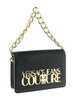 Versace Jeans Couture Black Structured Baroque Small Crossbody Shoulder Bag