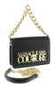 Versace Jeans Couture Black Structured Baroque Small Crossbody Shoulder Bag