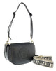 Versace Jeans Couture Black Classic Medallion Embossed Medium Crossbody Bag