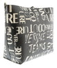 Versace Jeans Couture Black Signature Printed Classic Everyday Large Shopper Tote Bag