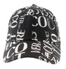 Versace Jeans Couture Black White  Signature Print Baseball Cap