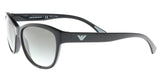 Emporio Armani EA4080 50178E Black  Oval Sunglasses