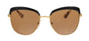 Prada PR 51TS LAX6N0 Antique Gold/Black Square Sunglasses /A