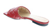 Ventutto Red Quilted Flat Slide Leather Slipper-