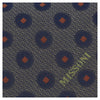 Missoni U5027 Gray/Black Polka Dots Pure Silk Tie