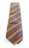 Missoni U5035 Burgundy/Orange Regimental Pure Silk Tie