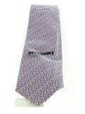Missoni U5299 Purple/Silver Basketweave Pure Silk Tie