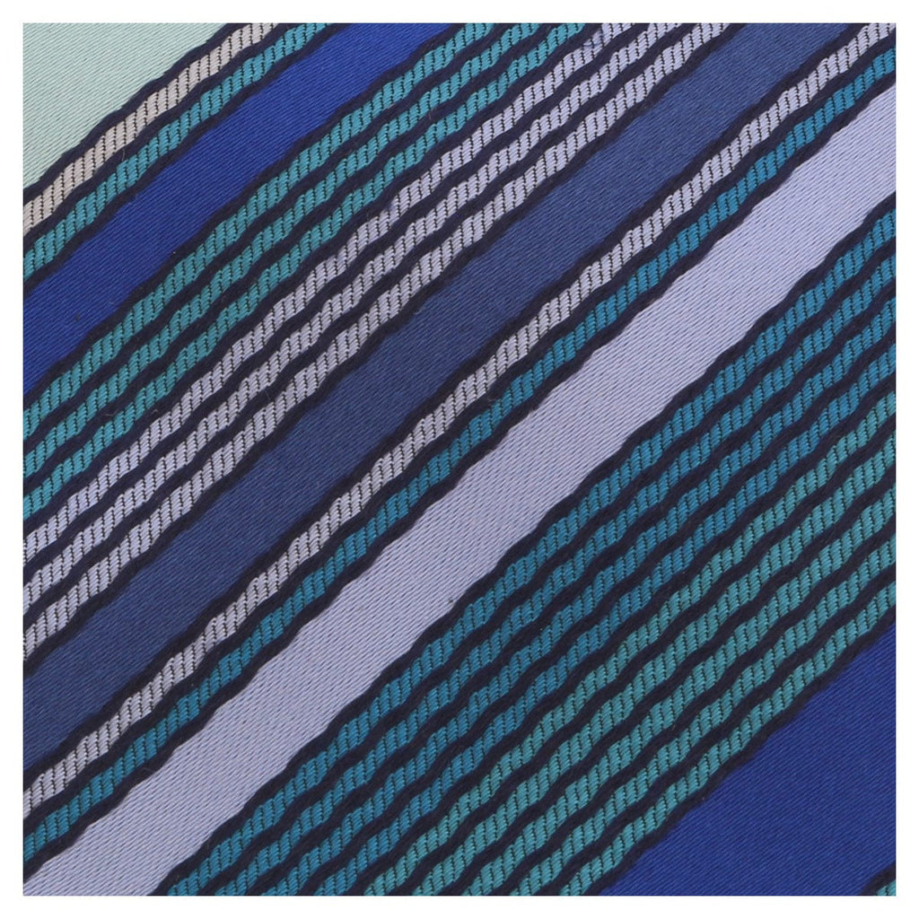 Missoni U8013 Blue/Green Pencil Stripe Pure Silk Tie
