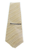 Missoni U5299 Gold Check Pure Silk Tie