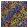 Missoni U8006 Gold/Blue Bar Code Pure Silk Tie