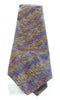 Missoni U8006 Gold/Blue Bar Code Pure Silk Tie