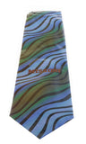 Missoni U0814 Blue/Green Bengal Stripe Pure Silk Tie
