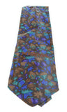 Missoni U1444 Brown/Blue Floral Pure Silk Tie