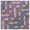 Missoni U4307 Pink/Purple Chevron Pure Silk Tie