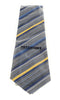 Missoni U5052 Silver/Blue Bar Code Pure Silk Tie