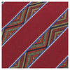 Missoni U5128 Red/Gold Awning Pure Silk Tie