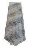 Missoni U4709 Gray/Black Chevron Pure Silk Tie