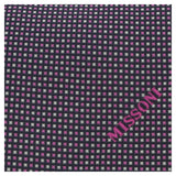 Missoni U4979 Purple/Silver Graph Check Pure Silk Tie