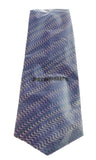 Missoni U5067 Purple/Blue Sharkskin Pure Silk Tie
