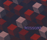 Missoni U5562 Red/Pink Abstract Pure Silk Tie