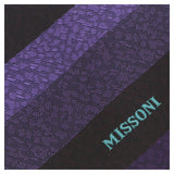 Missoni U5577 Purple  Monochromatic Pure Silk Tie