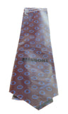 Missoni U5637 Maroon/Blue Geometric Pure Silk Tie