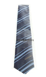 Missoni U5026 Navy/Silver Repp Pure Silk Tie